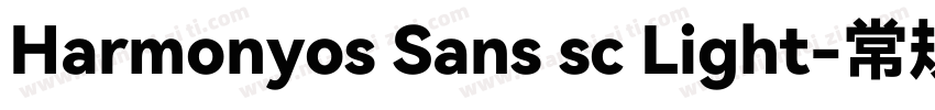 Harmonyos Sans sc Light-常规字体转换
